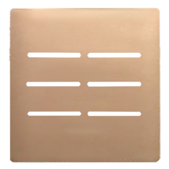 Placa 4x4 6 Interruptores - Novara Especiais Ouro Rose